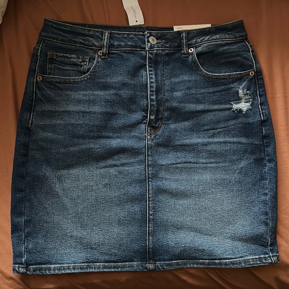 Denim mom skirt